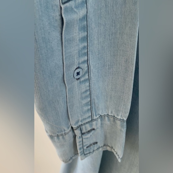 BB Dakota Light Denim Shirt Dress - Picture 4 of 7